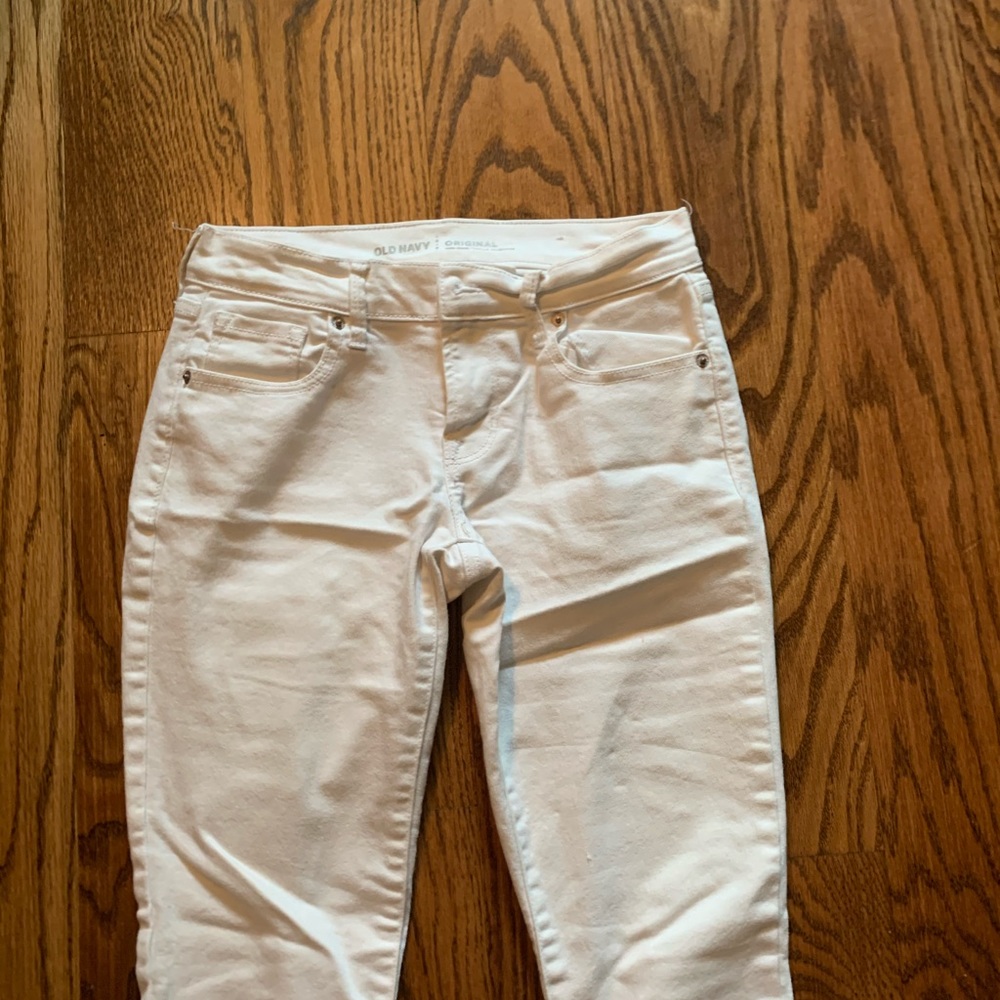 old navy white skinny jeans